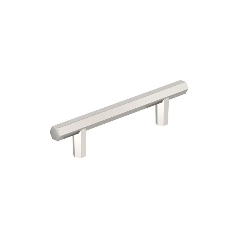 Polished Nickel 3-3/4 inch Center-to-Center Bar Pull