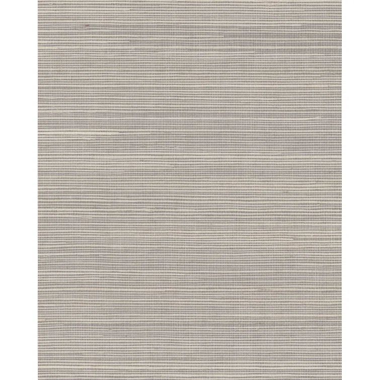 Classic Grey Sisal Peel and Stick Grasscloth Wallpaper
