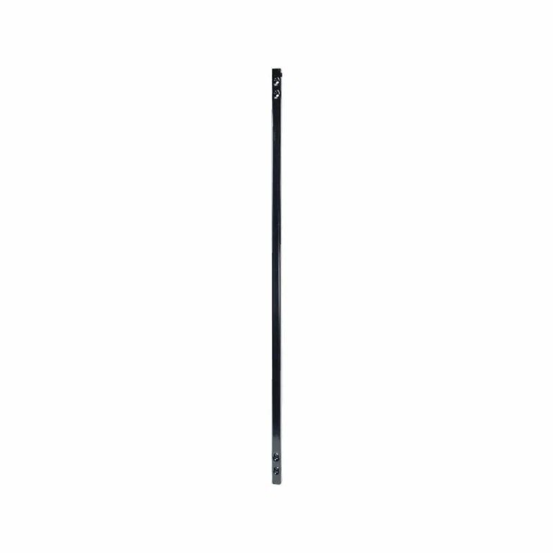 Gloss Black Powder Coat Metal Square Stair Baluster Set