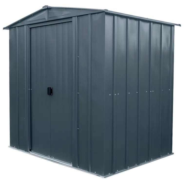 Anthracite Steel 6 x 5 x 6 ft Storage Shed