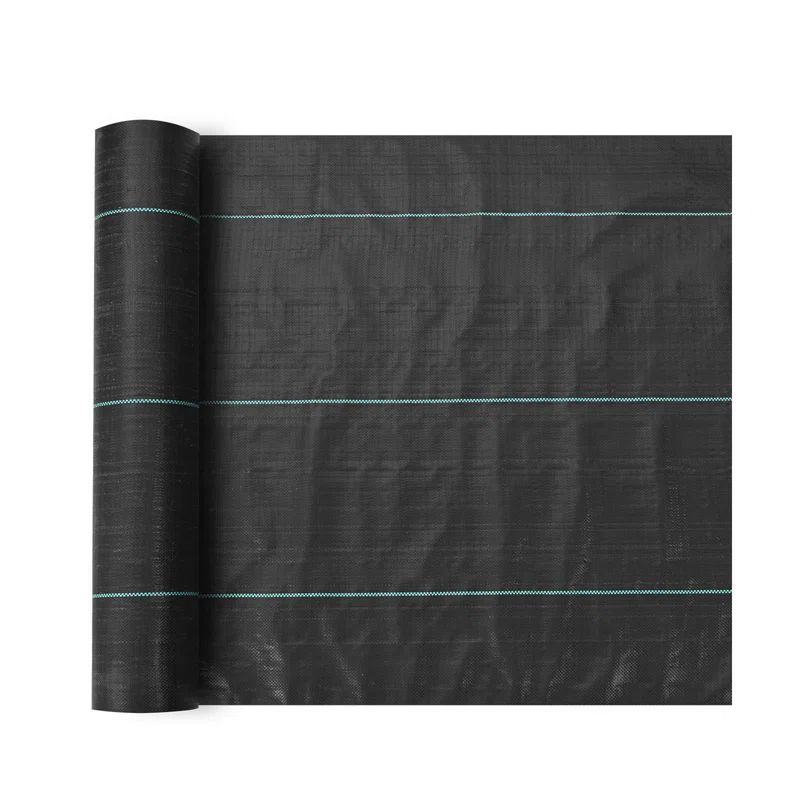 VEVOR Black Polypropylene Heavy Duty Weed Barrier Fabric