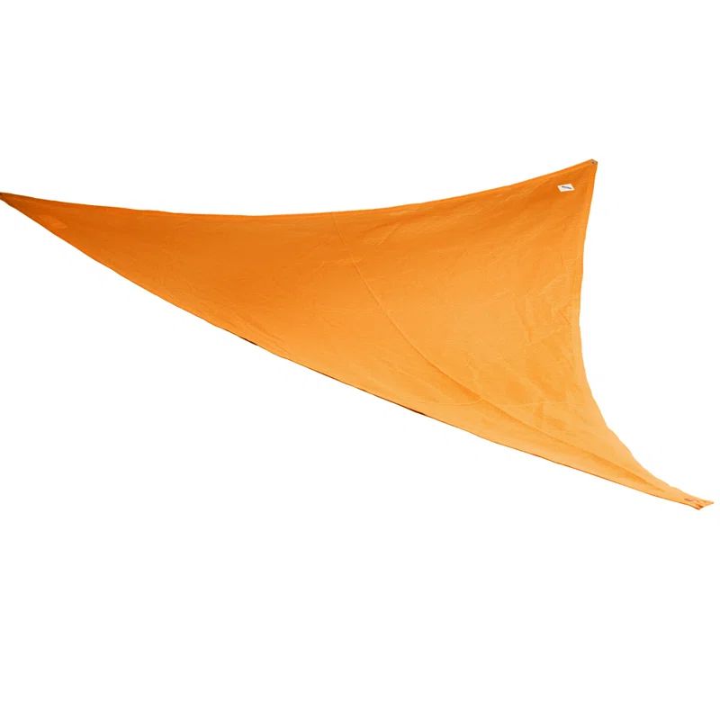 Bright Orange 10' Triangle Outdoor Shade Sail