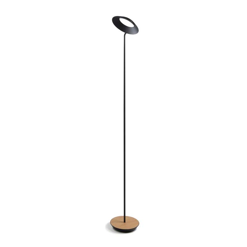 Royyo 45.5'' Chrome Honeydew LED Adjustable Floor Lamp