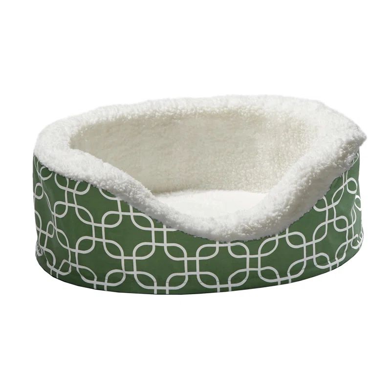X-Small Green Orthopedic Egg-Crate Elevated Pet Bed
