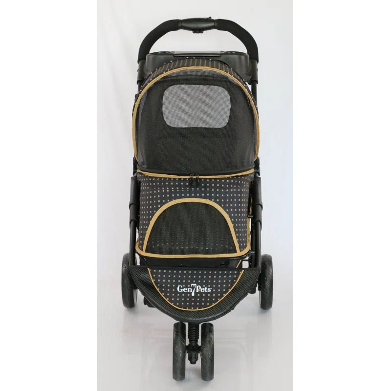 Gold Nugget All-Terrain Pet Stroller with Mesh Canopy