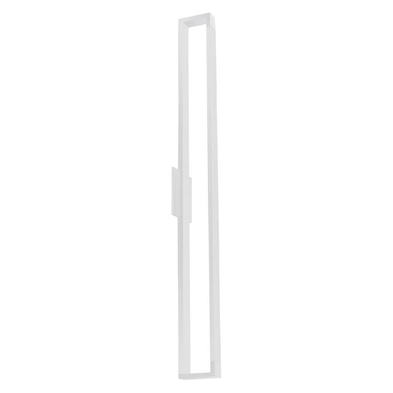 Swivel White Aluminum LED Wall Sconce with Opal Diffuser, 47.25"