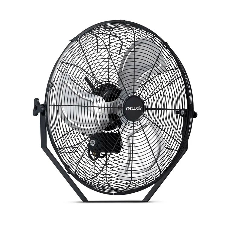 Newair 18" Black Steel Outdoor Wall Mounted Fan