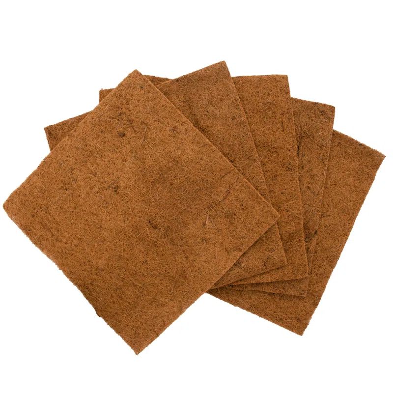 Natural Fiber Chicken Coop Nesting Box Liners, Set of 5