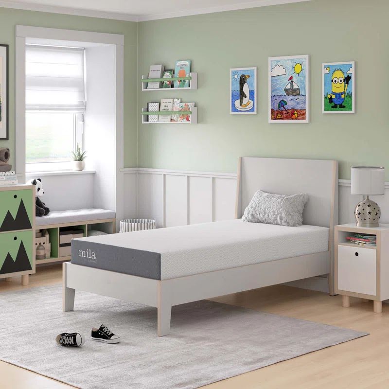 Mila 8" Twin Gel Memory Foam Pillowtop Mattress