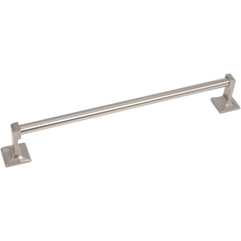 Satin Nickel 24" Wall Mounted Transitional Towel Bar