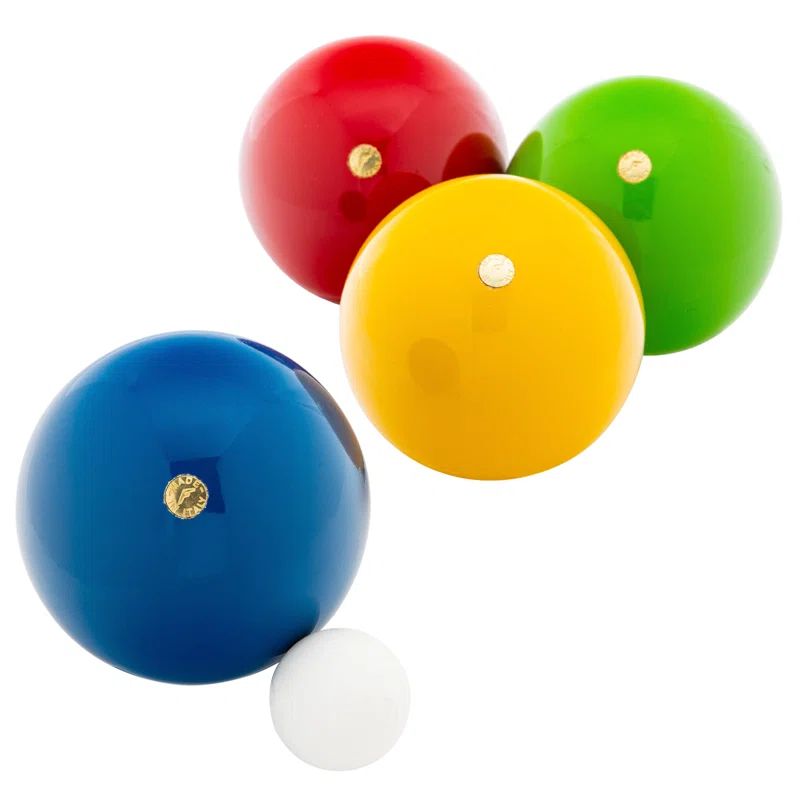 Franklin Sports 90mm Wooden Bocce Ball Set with Pallino