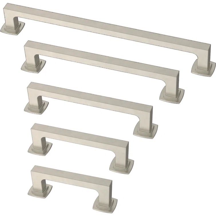 Brushed Nickel Zinc Cabinet Bar Pull with Mounting Hardware