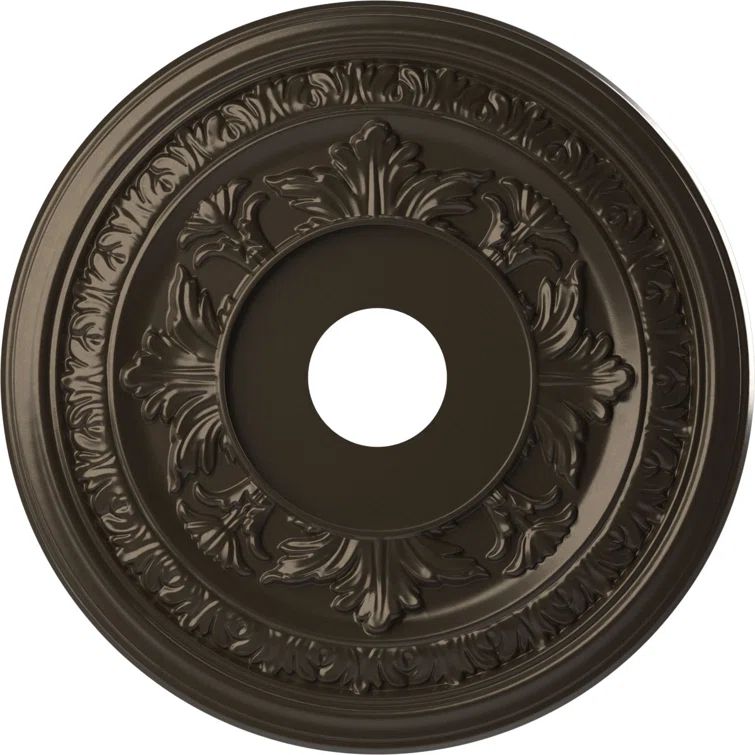 Baltimore 19" Metallic Dark Bronze Thermoformed PVC Ceiling Medallion