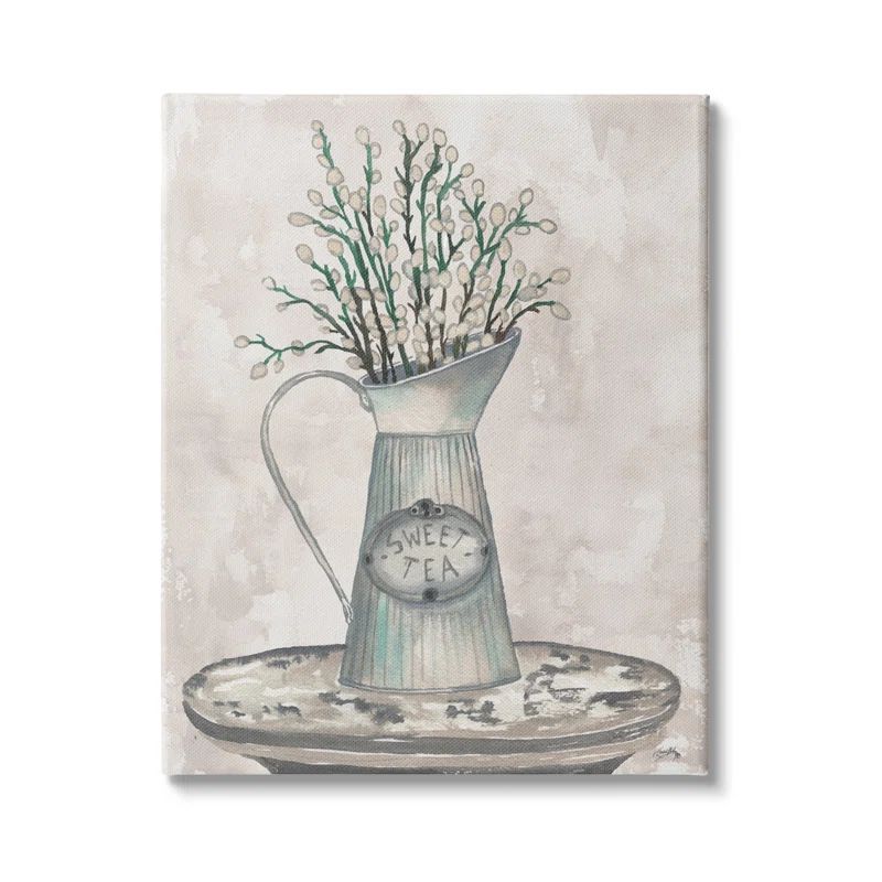 Pussy Willow Botanicals Sweet Tea Country Canvas Wall Art