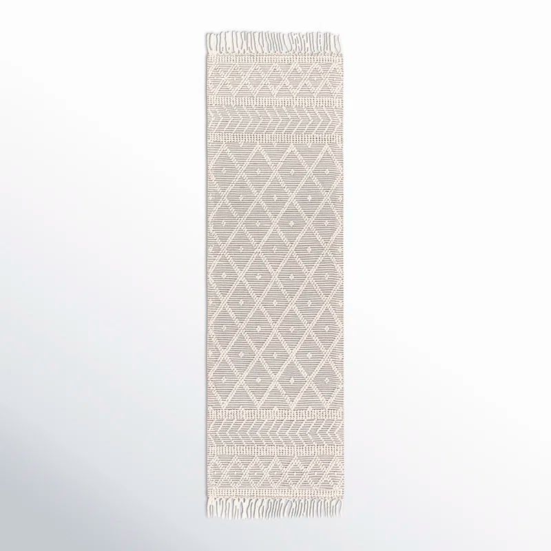 Loria Ivory Handmade Wool Runner Rug 30" x 96"