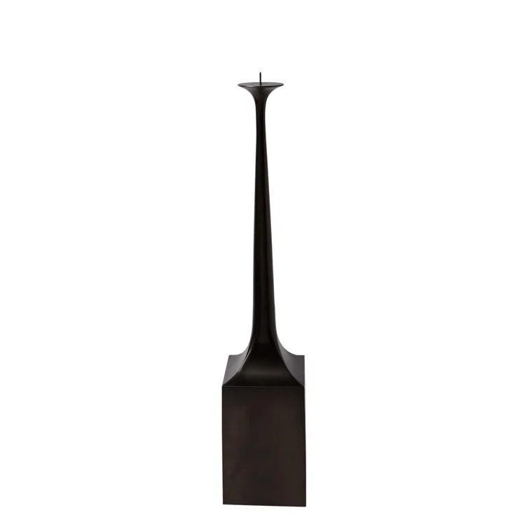 Bronze 29" Transitional Sculptural Candlestick