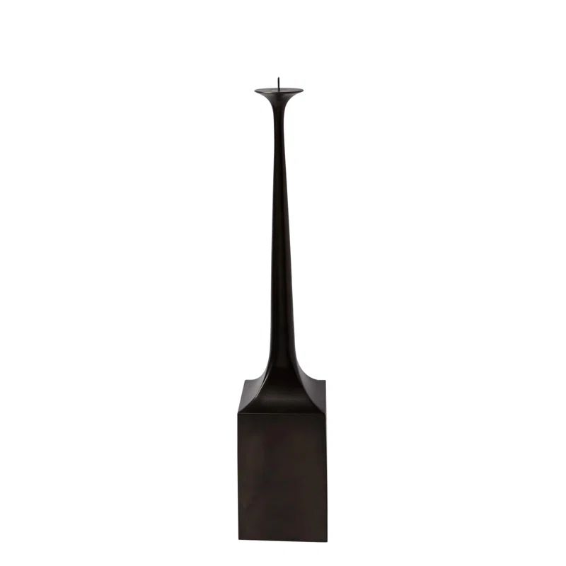 Bronze 29" Transitional Sculptural Candlestick