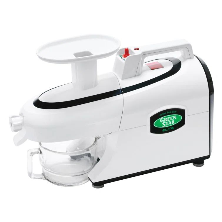 Tribest Greenstar Elite Jumbo Twin Gear White Masticating Juicer