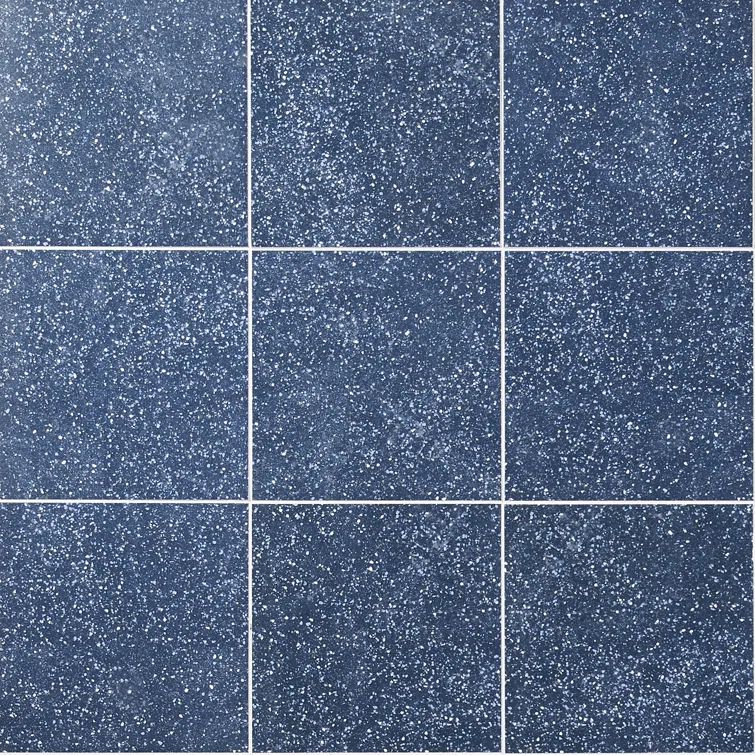 Elizabeth Sutton Navy Matte Porcelain 8" x 8" Floor and Wall Tile