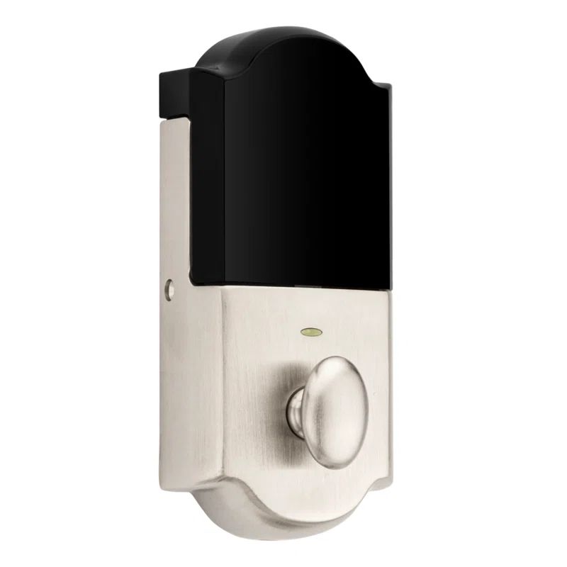 Satin Nickel Touchscreen Z-Wave Deadbolt with Brass Construction