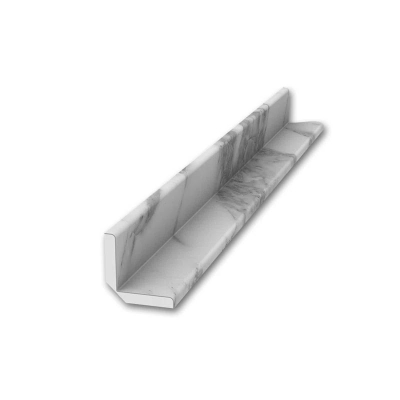 Calacatta White Marble 95'' Inside Corner Trim