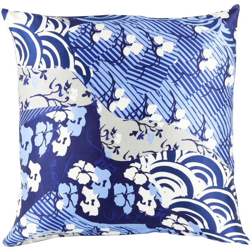 Geisha 18" Square Silk Throw Pillow Set