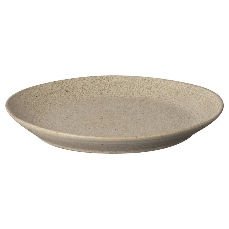 Fungi Beige Ceramic Stoneware Dinner Plate