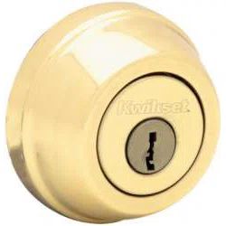 Polished Brass Double Cylinder Deadbolt for Residential Doors