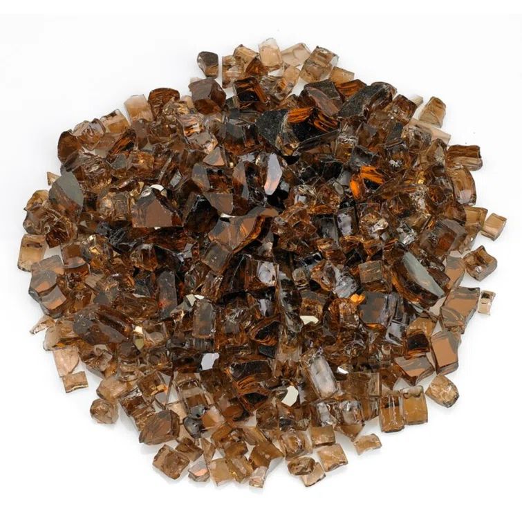 Copper Reflective Tempered Fire Glass Beads for Fire Pits