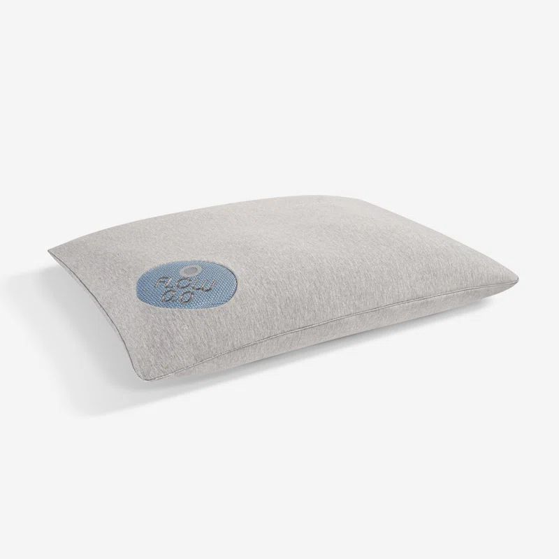 Gray and Blue Memory Foam Performance Pillow with Washable Cover