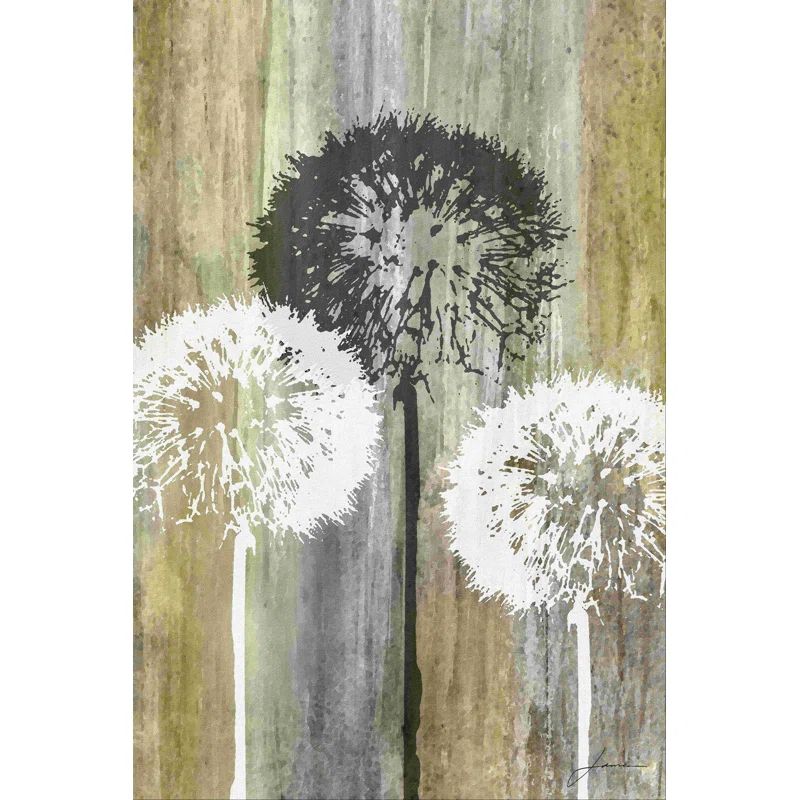 Rustic Garden II Landscape Canvas Art in Green and Gray
