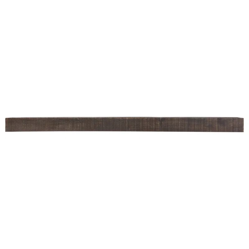 Dark Chocolate Solid Wood Floating Mantel Shelf, 36"
