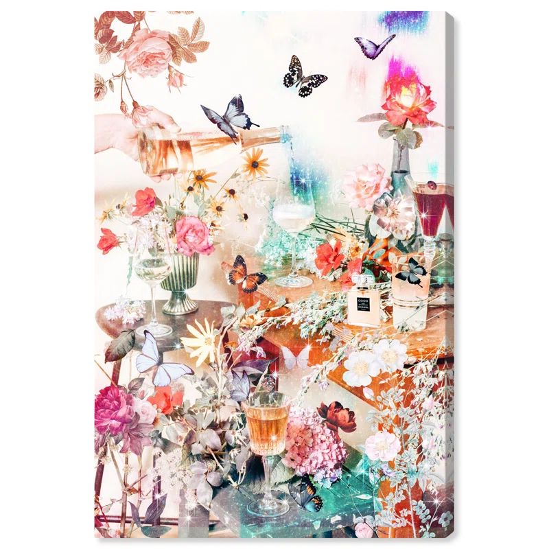 Bohemian Butterfly Canvas Art Print in Gallery Wrapped Format