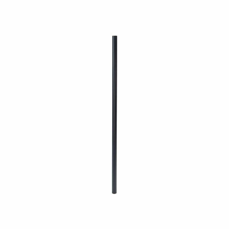 26" Black Sand Steel Round Deck Stair Baluster Set
