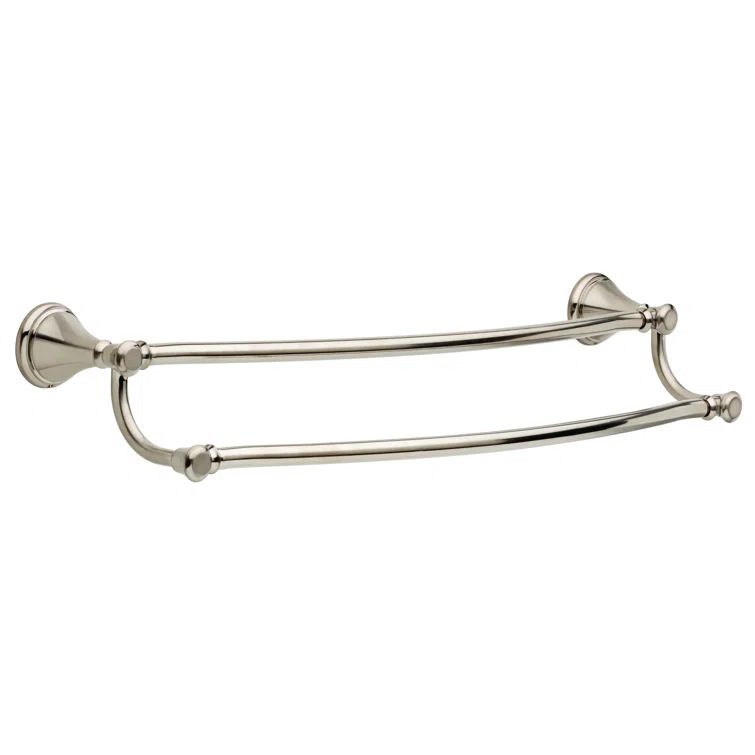Cassidy 24 in. Stainless Steel Wall Mounted Double Towel Bar