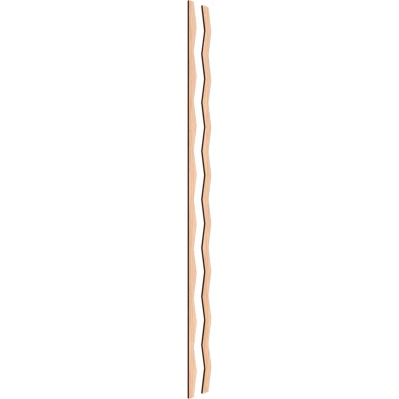 Eastport Hickory Adjustable Wood Slat Wall Panel Kit