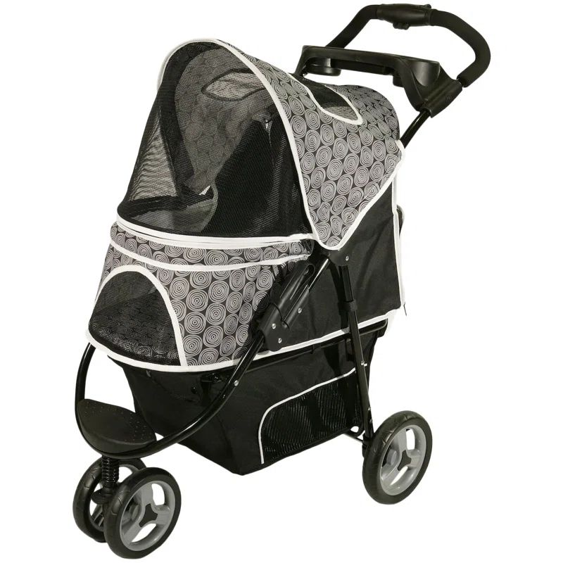 Black Onyx Pet Stroller with Smart-Features