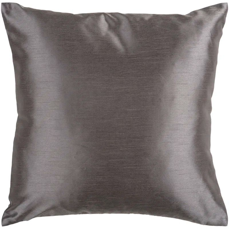Luxe Charcoal Wool Square Decorative Pillow for Mothers