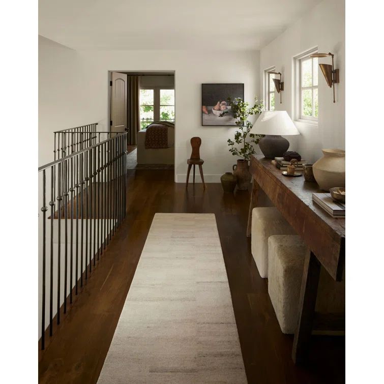 Natural Fog Wool Hand-Tufted Runner Rug 2'-6" x 9'-9"
