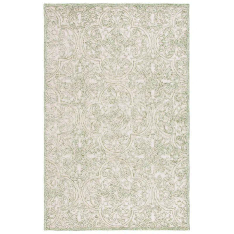 Martha Stewart Rugs Msr Trace Martha Stewart Hand Tufted Wool And Cotton With Latex Damask Rug