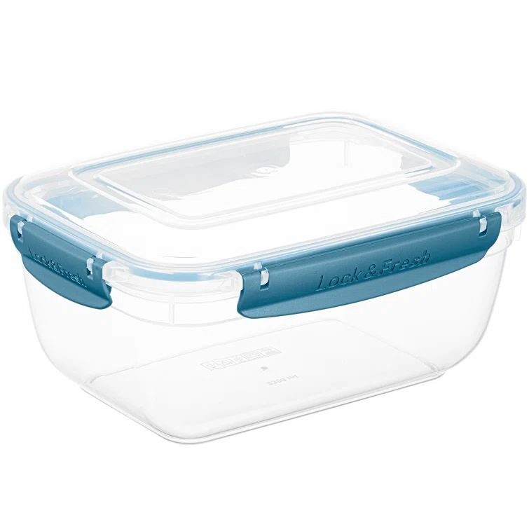 Blue BPA-Free Plastic Airtight Food Storage Container Set