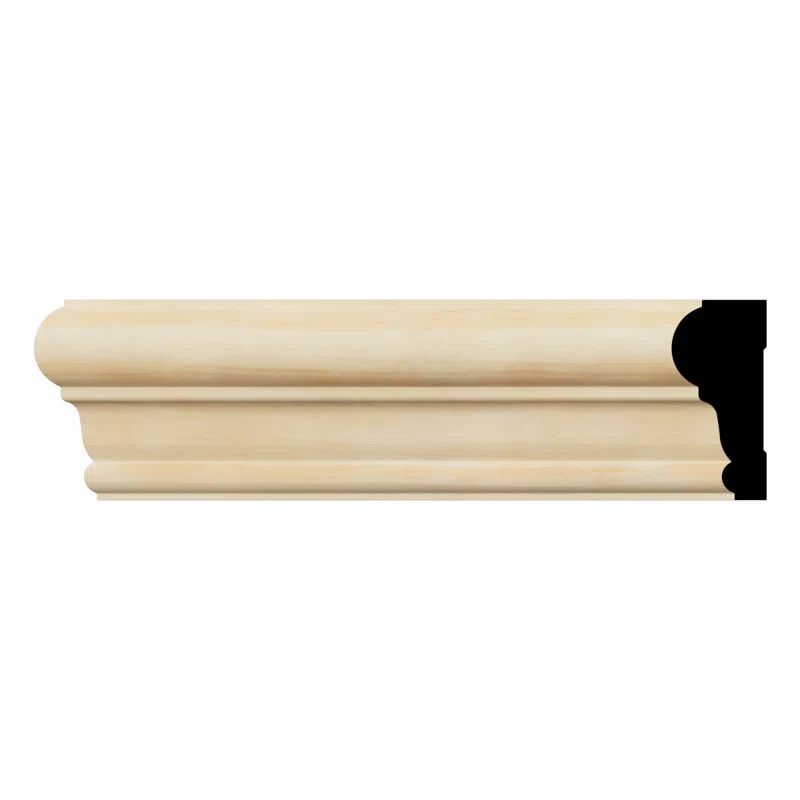 96" Pine Solid Wood Chair Rail Molding
