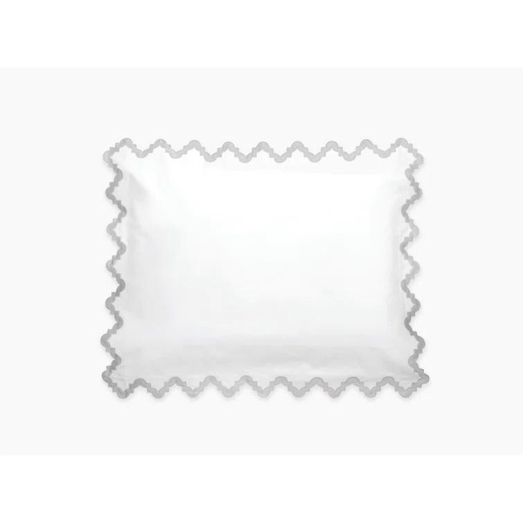 Aziza Silver Cotton Embellished Standard/Queen Sham