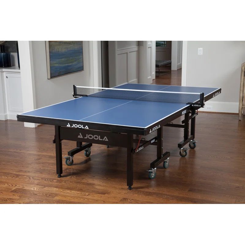 Professional Blue Folding Table Tennis Table with Net and Steel Frame