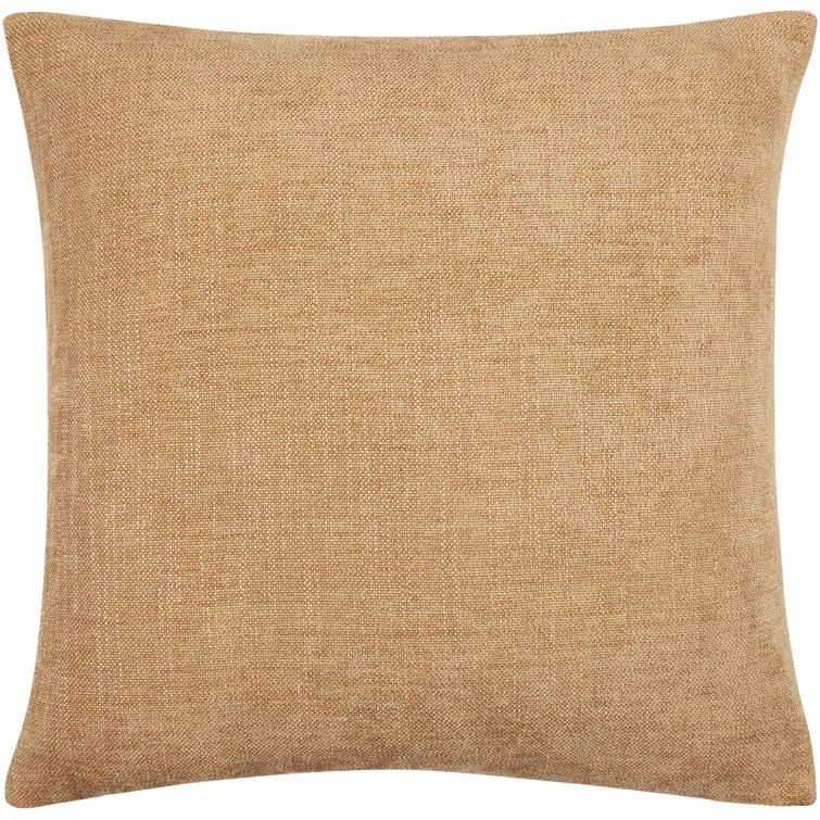 Taupe Polyester 20" x 20" Reversible Accent Pillow Cover
