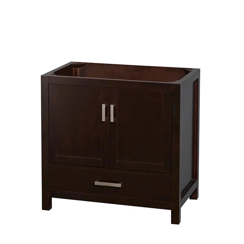 Espresso Wood Freestanding Single Vanity Base, 35"