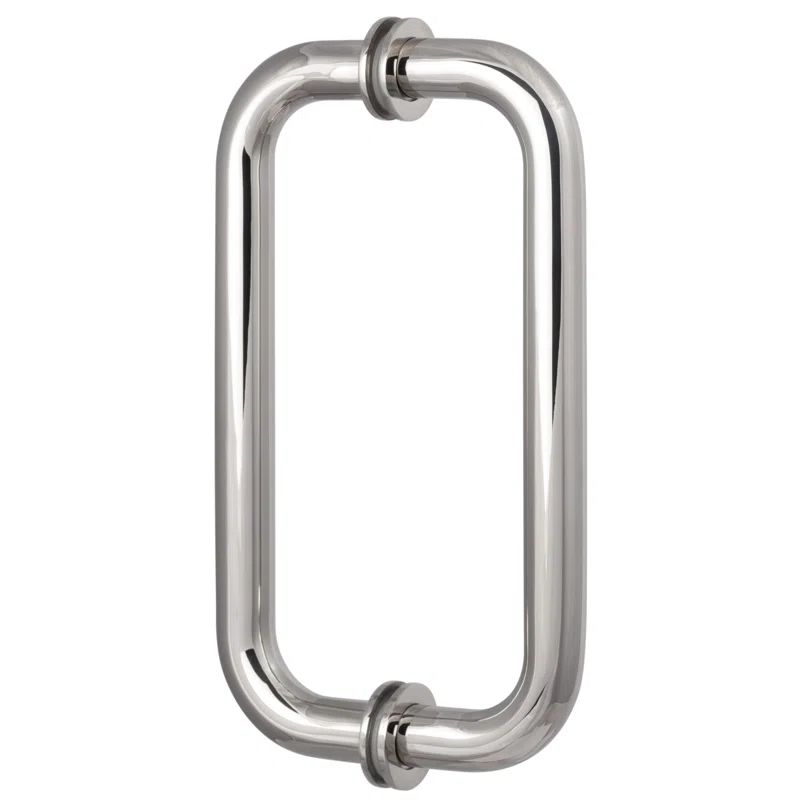 Polished Chrome Stainless Steel C-Shape Shower Door Handle