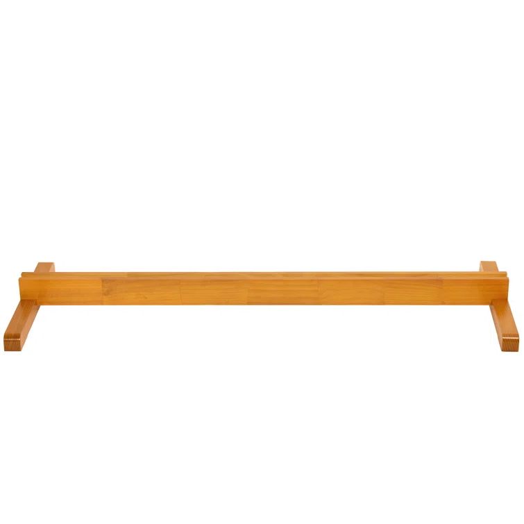 Honey 3-Panel Stained Wood Room Divider Stand