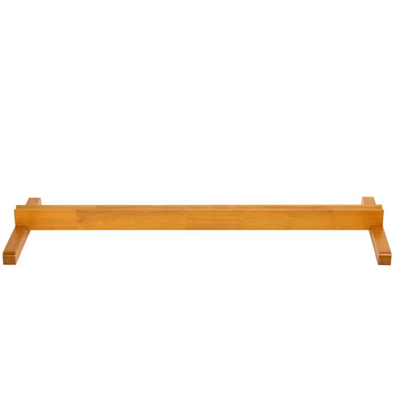 Honey 3-Panel Stained Wood Room Divider Stand