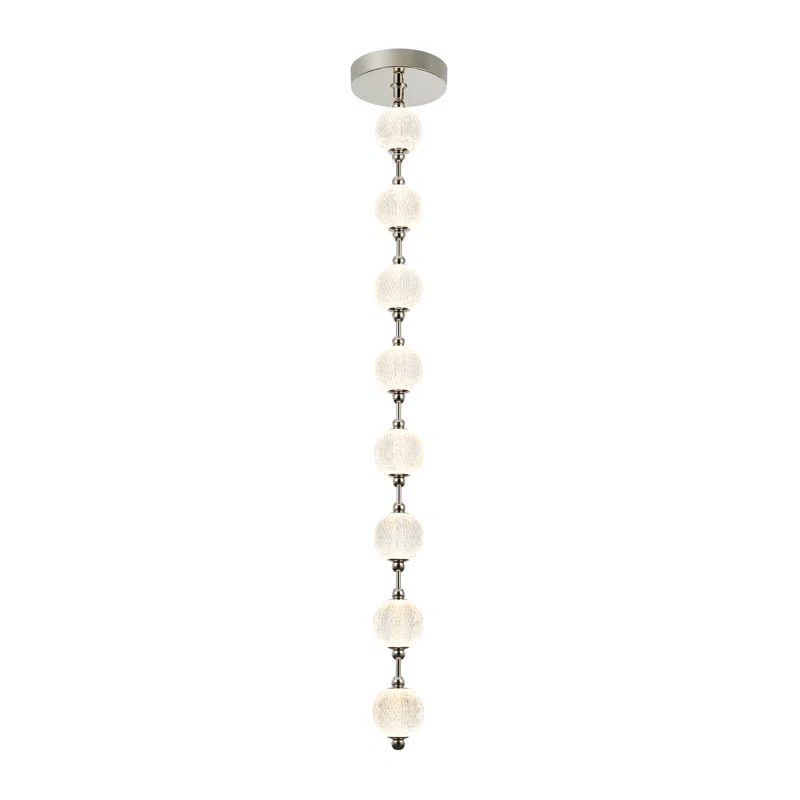 Marni Polished Nickel 8-Light LED Pendant